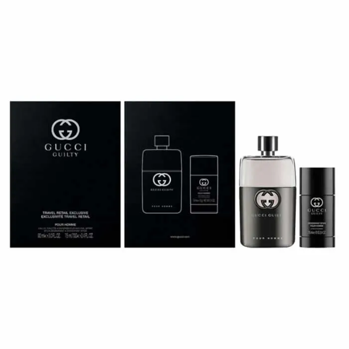 Gucci Guilty Homme Eau de Toilette Spray 90 ml Set di 2 pezzi