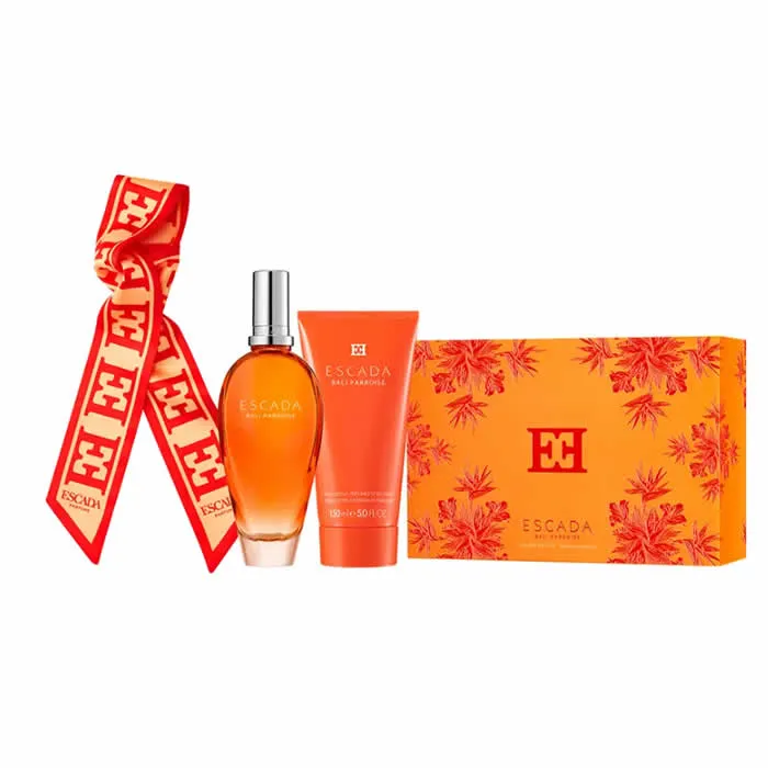 Escada Bali Paradise Eau de Toilette Spray 100ml Set di 3 pezzi