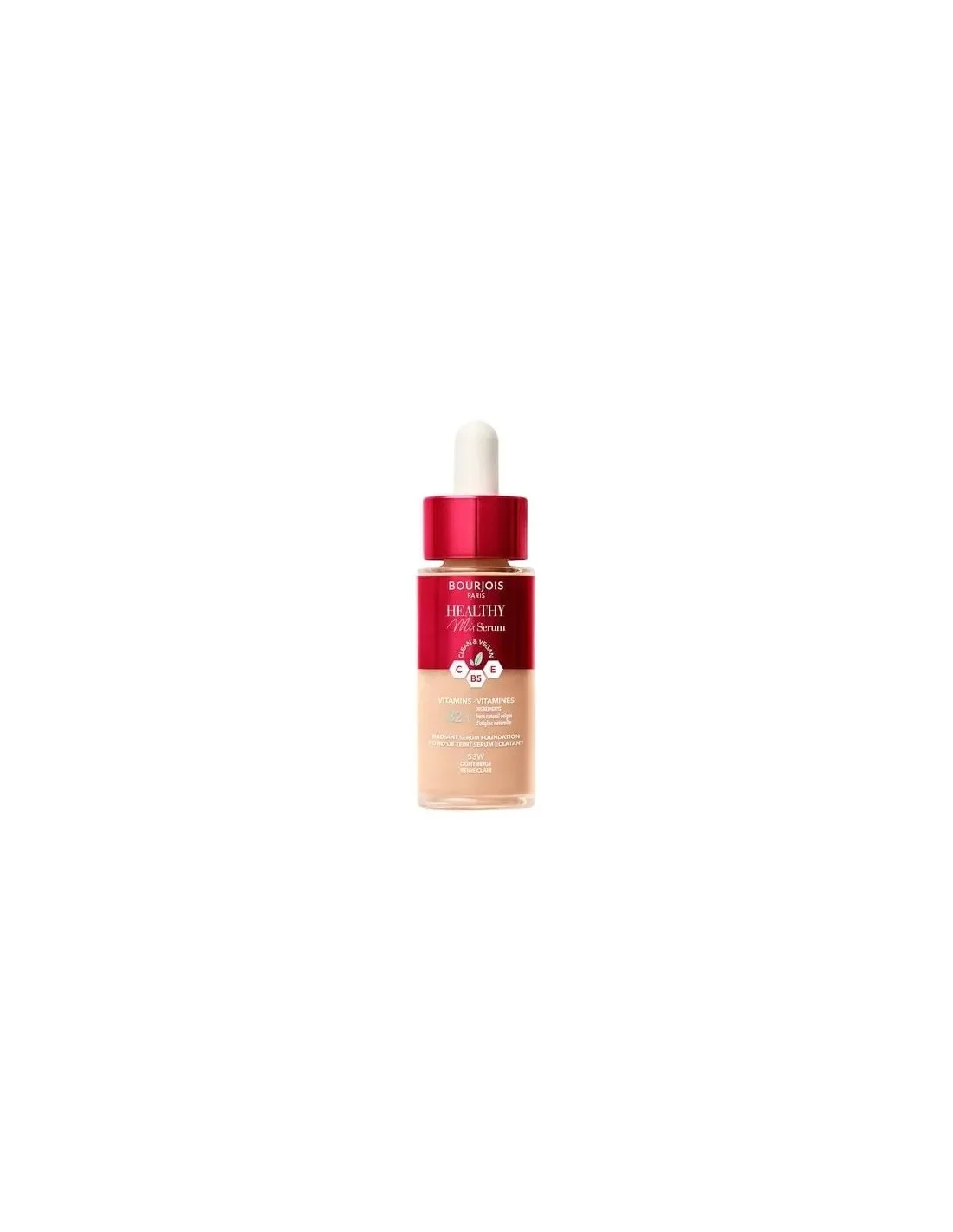 Bourjois Healthy Mix Serum Foundation Base De Maquillaje 53w-Light Beige 30ml