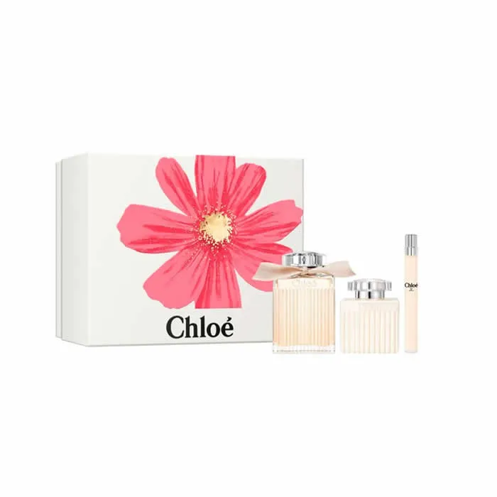 Chloé Eau de Parfum Spray 100ml Set da 3 Pezzi