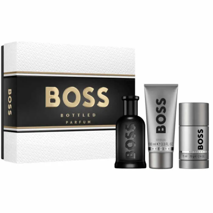 Boss Boss Bottled Eau De Parfum Spray 100ml Set 3 pezzi
