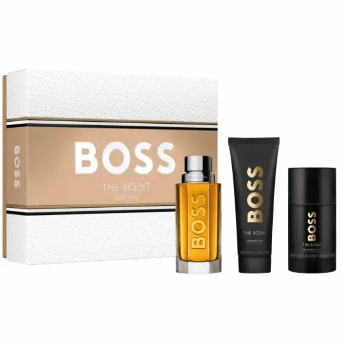 Hugo Boss The Scent For Him Eau De Toilette Spray 100ml Set 3 pezzi