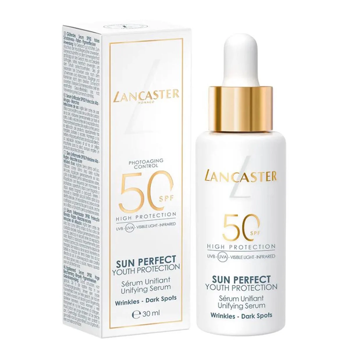 Lancaster Sun Perfect Youth Protection Siero Unificante Macchie Scure SPF50 30ml