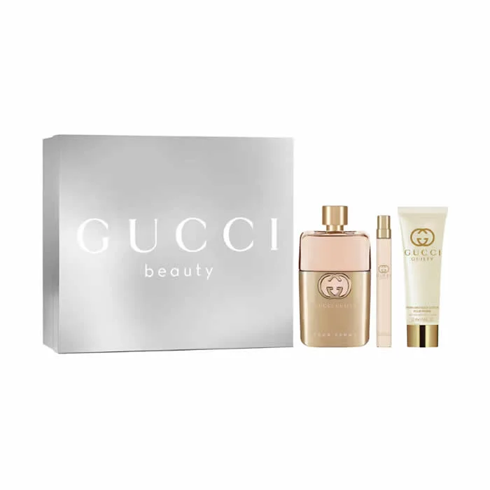 Gucci Guilty Pour Femme Eau De Parfum Spray 90ml Set 3 Artikel
