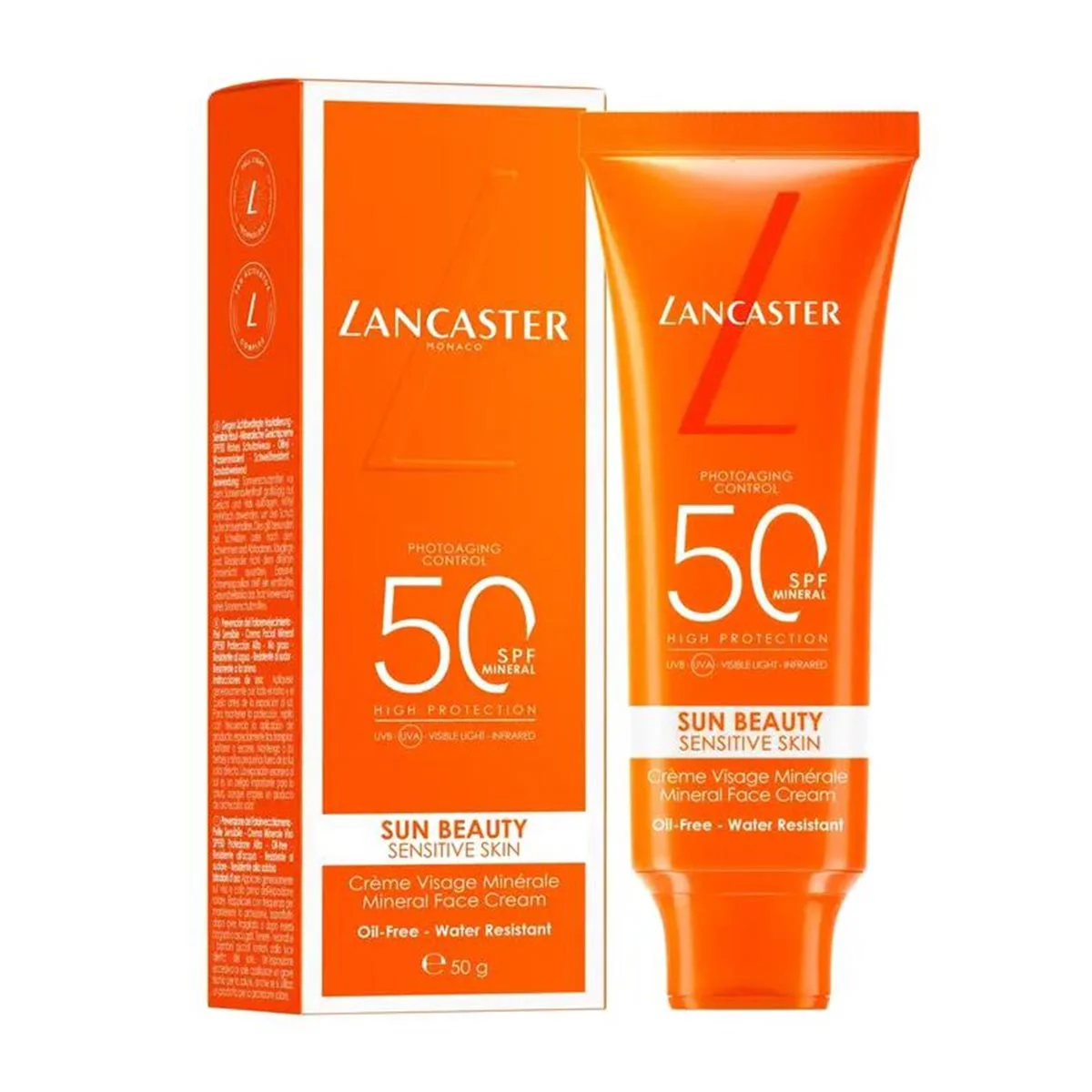 Lancaster Sun Beauty Cream Facial Piel Sensible Spf50 50 ml