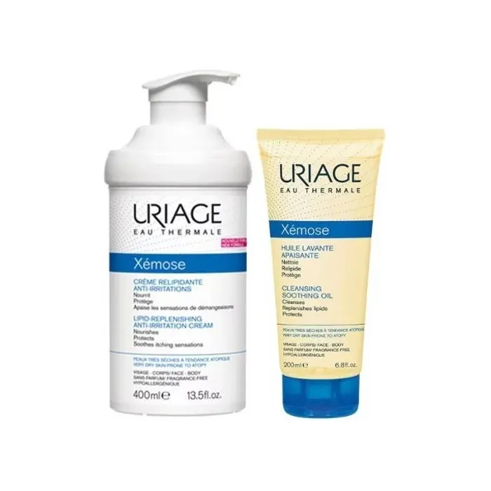 Uriage Xémose Crème Relipidante Anti Irritations 500ml Coffret 2 Produits