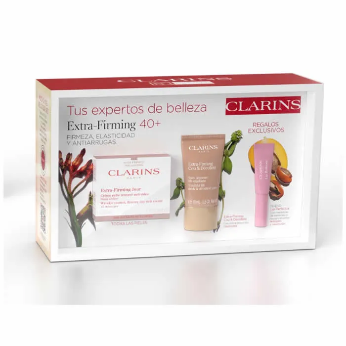 Clarins Crema Giorno Extra-Rassodante Tutti i Tipi di Pelle 50 ml Set 3 Pezzi