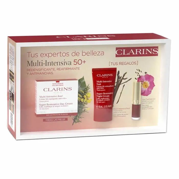 Clarins Crema Giorno Super Rigenerante Spf15 Tutti i Tipi di Pelle 50 ml Set 3 Pezzi