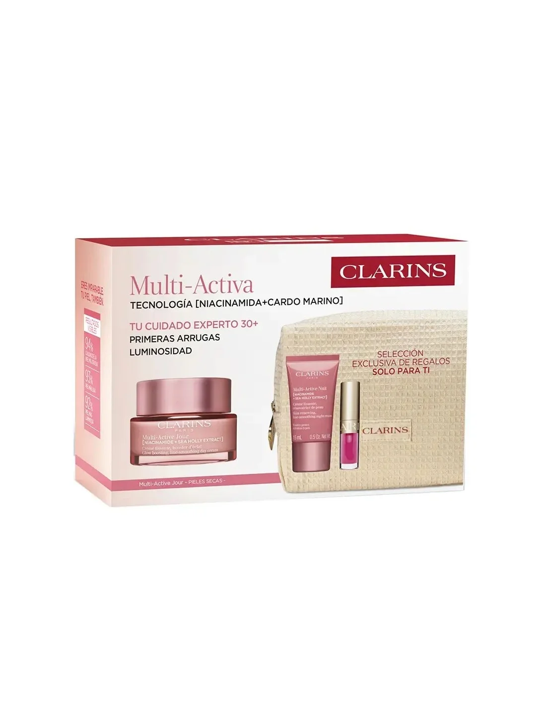 Crema multiattiva Clarins per pelle secca, set da 4 pezzi