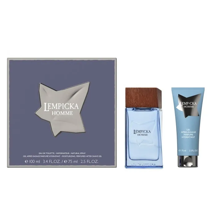 Lolita Lempicka Homme Eau de Toilette Spray 100ml Set di 2 Pezzi