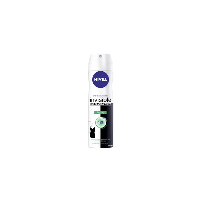 Deodorante spray attivo Nivea Black & White 200 ml