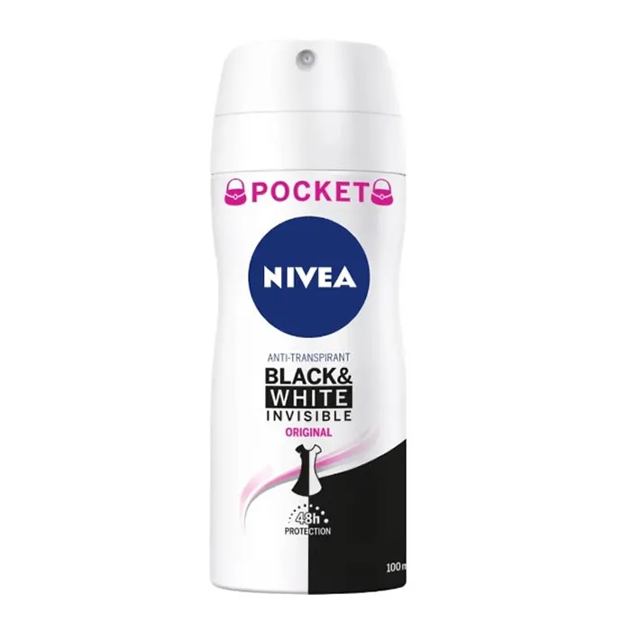 Nivea Black & White Invisible Deodorante Spray Originale 100ml