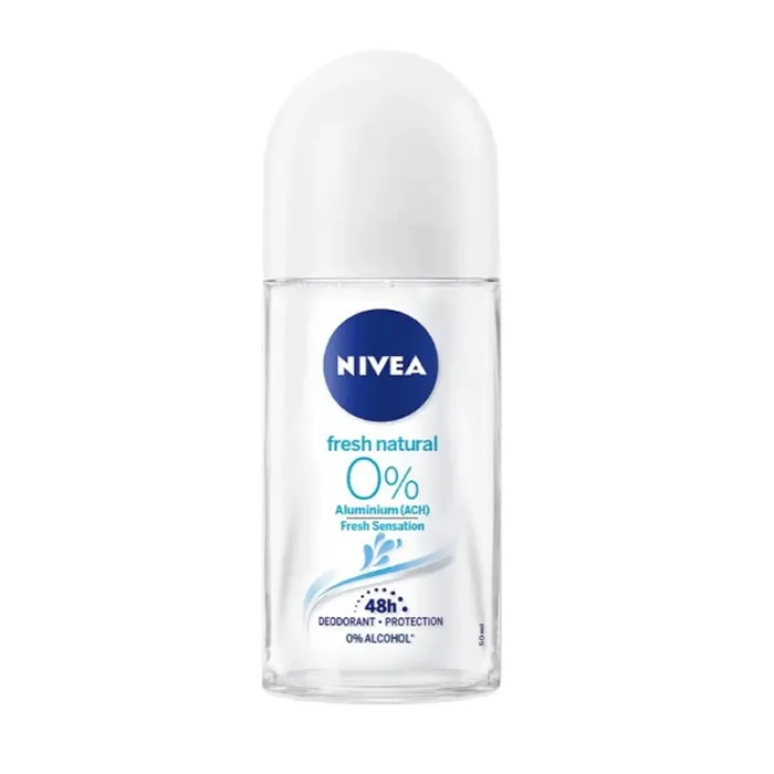 Deodorante roll-on Nivea Fresh Natural 0% 50 ml