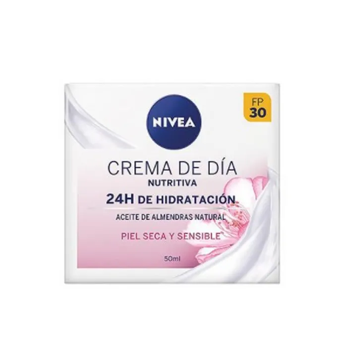 Nivea Crema Giorno Nutriente Idratazione 24h Pelle Secca e Sensibile 50 ml