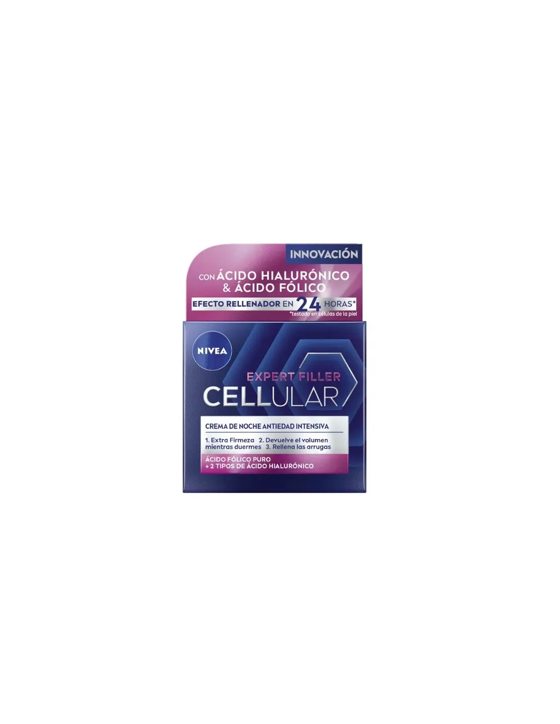 Nivea Cellular Filler Crema Notte Acido Ialuronico e Acido Folico 50 ml