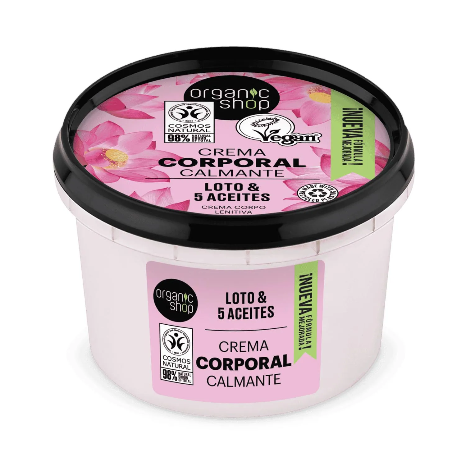 Crema corpo lenitiva Loto Indio Organic Shop 250 ml