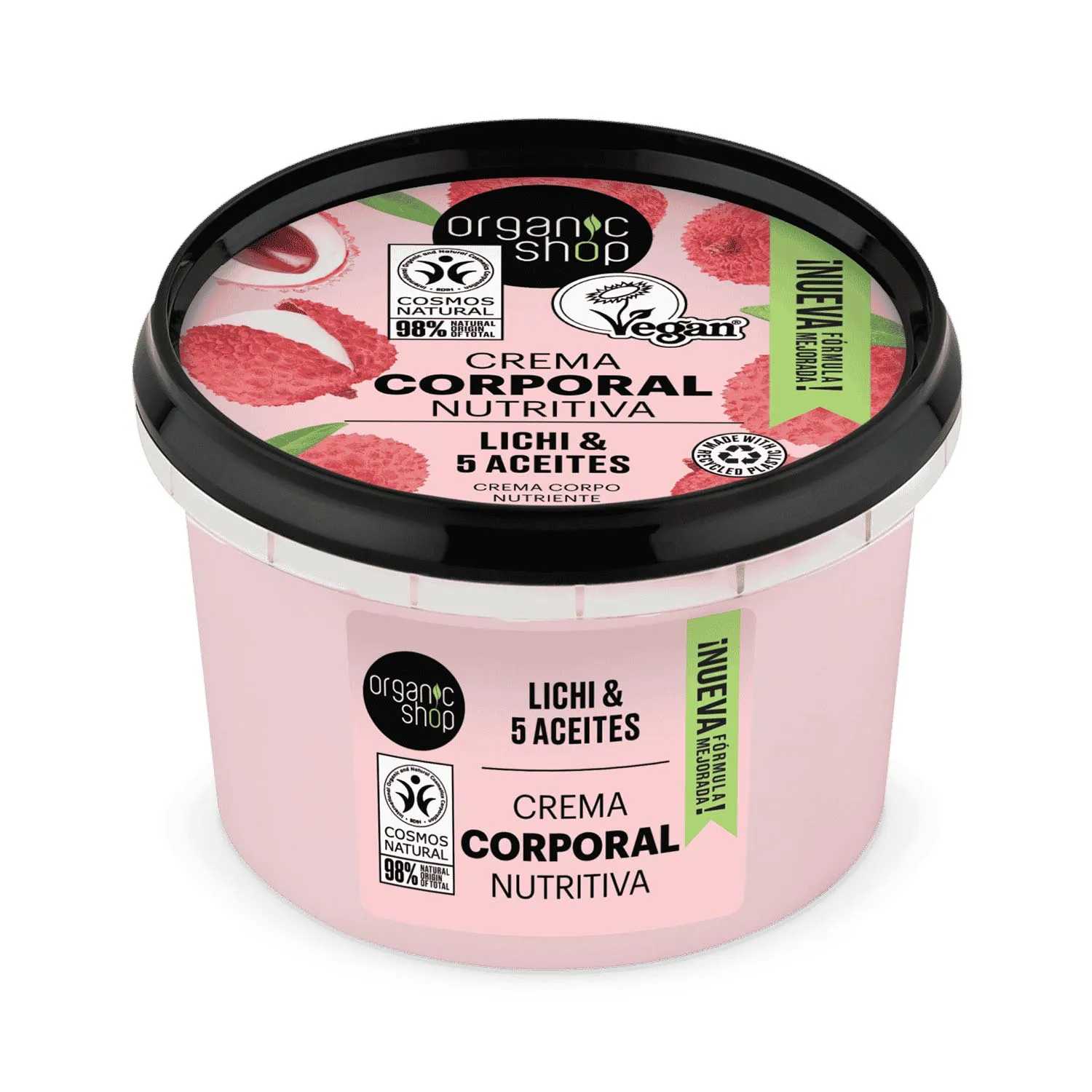Organic Shop Lichi Rosa Cream Corporal Nutritiva 250ml