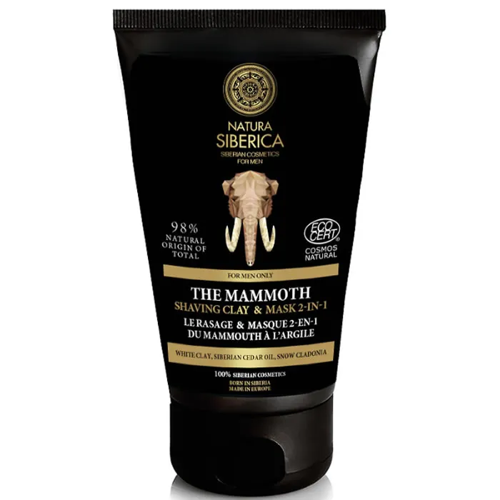 Natura Siberica The Mammoth Shaving Clay And Mask 2 in 1 150ml