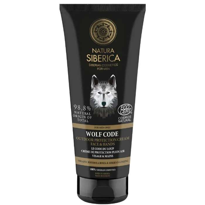 Natura Siberica Wolf Code Crema Protettiva per Esterni Viso e Mani 80ml