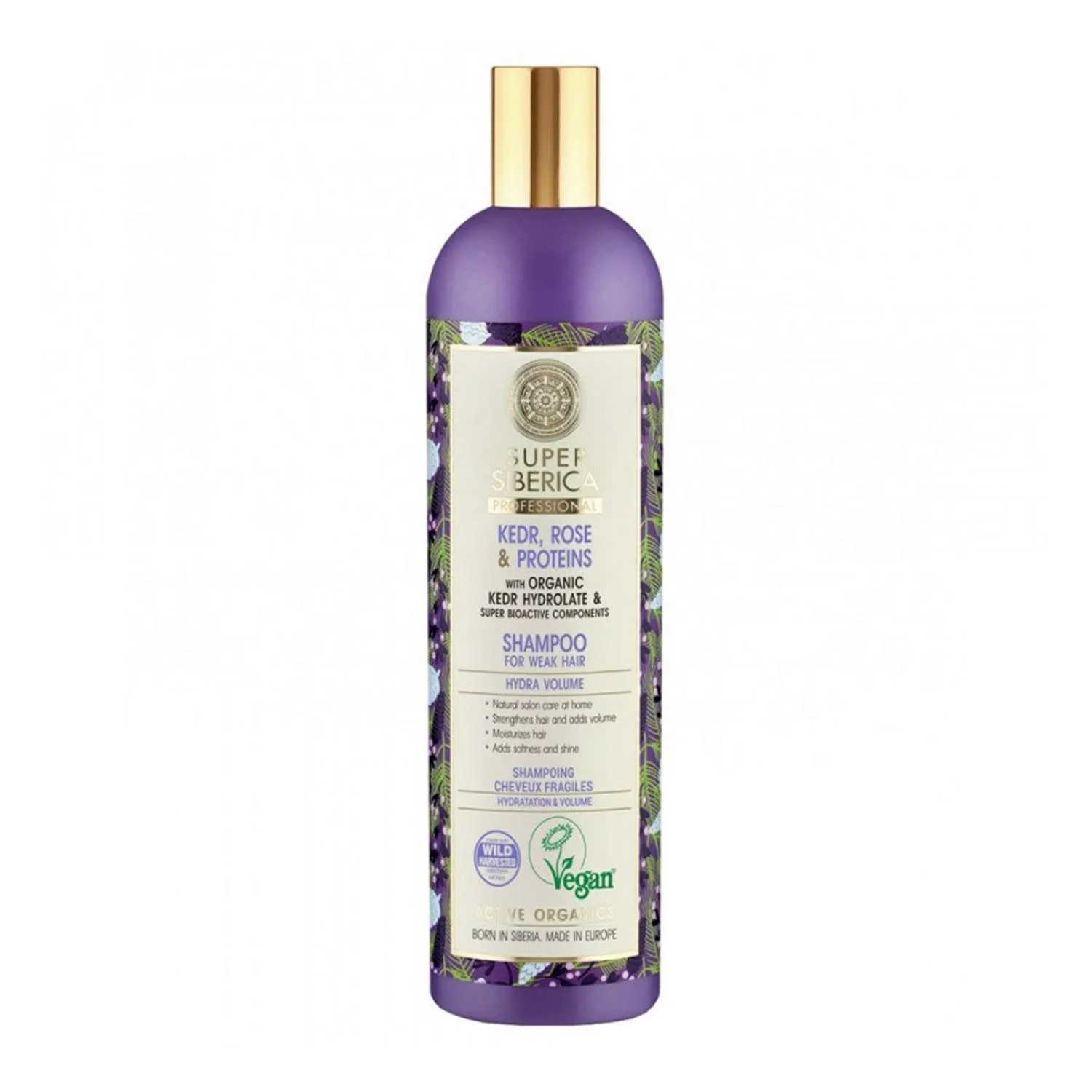 Natura Siberica Shampoo Professionale per Capelli Deboli al Pino Rosa e Proteine ??400ml
