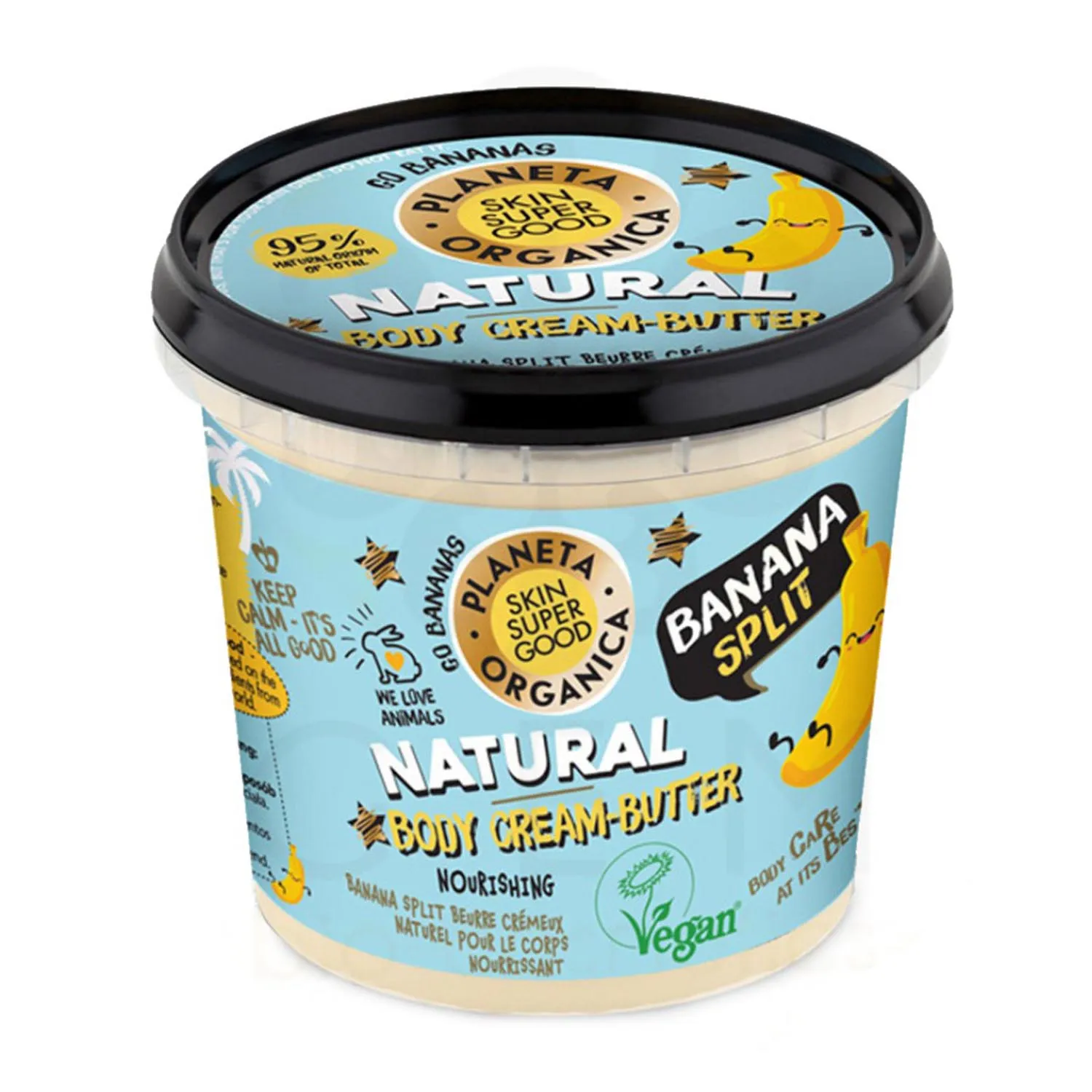 Natura Siberica Skin Super Good Crema Corpo Naturale Banana Split 360ml