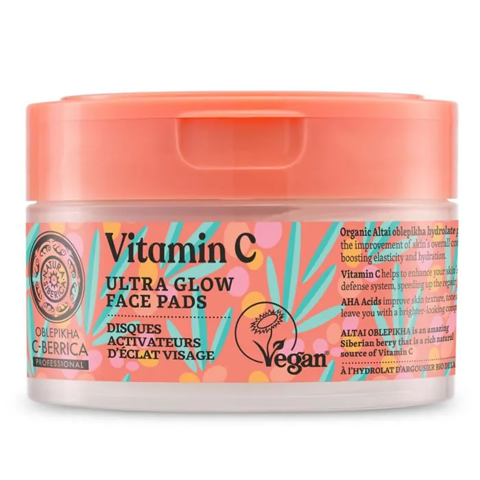 Dischetti viso Ultra Glow di Natura Siberica 35 g