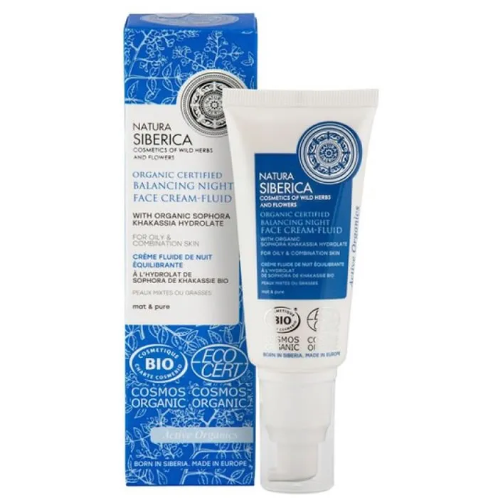 Natura Siberica Crema Fluida Viso Notte Riequilibrante 50 ml