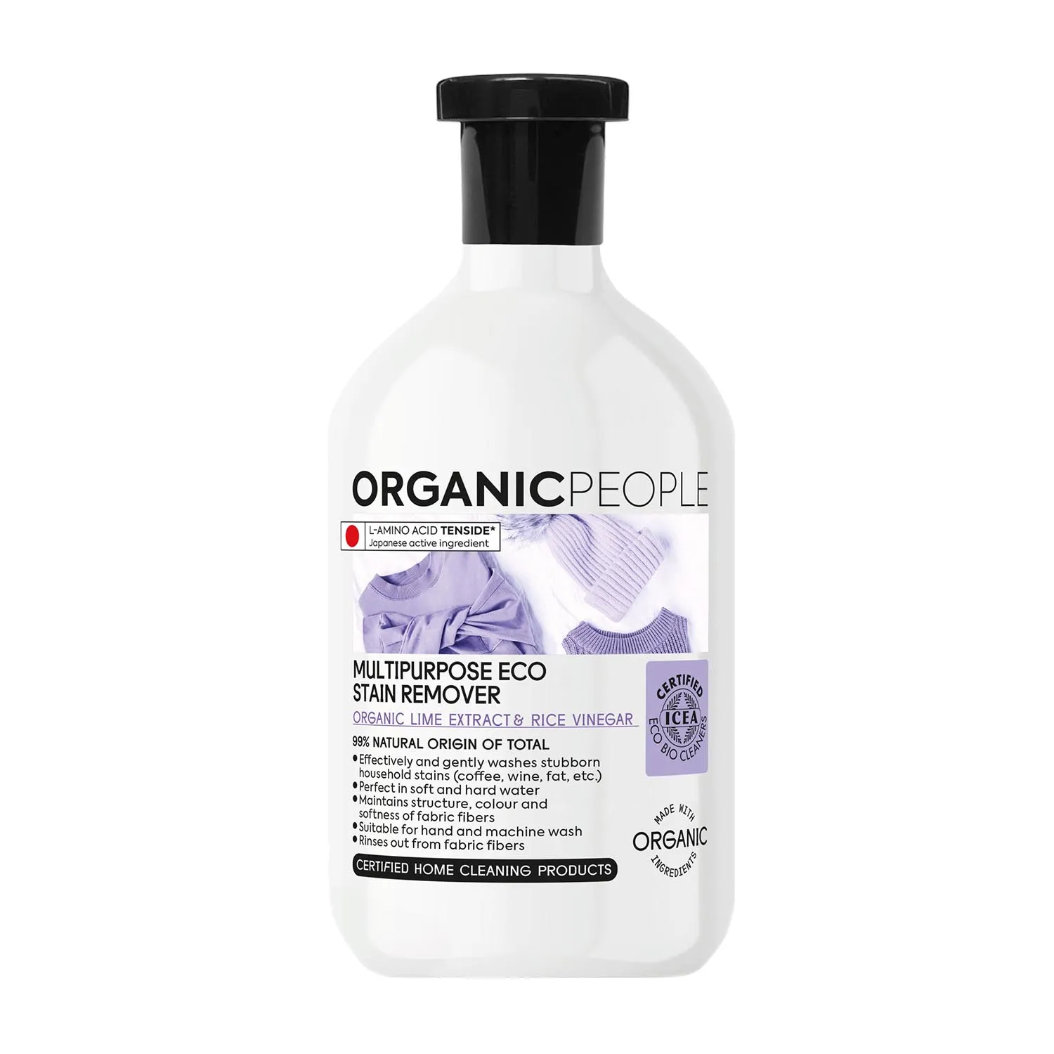 Organic People Lime Extract e aceto di riso, smacchiatore ecologico multiuso 200 ml