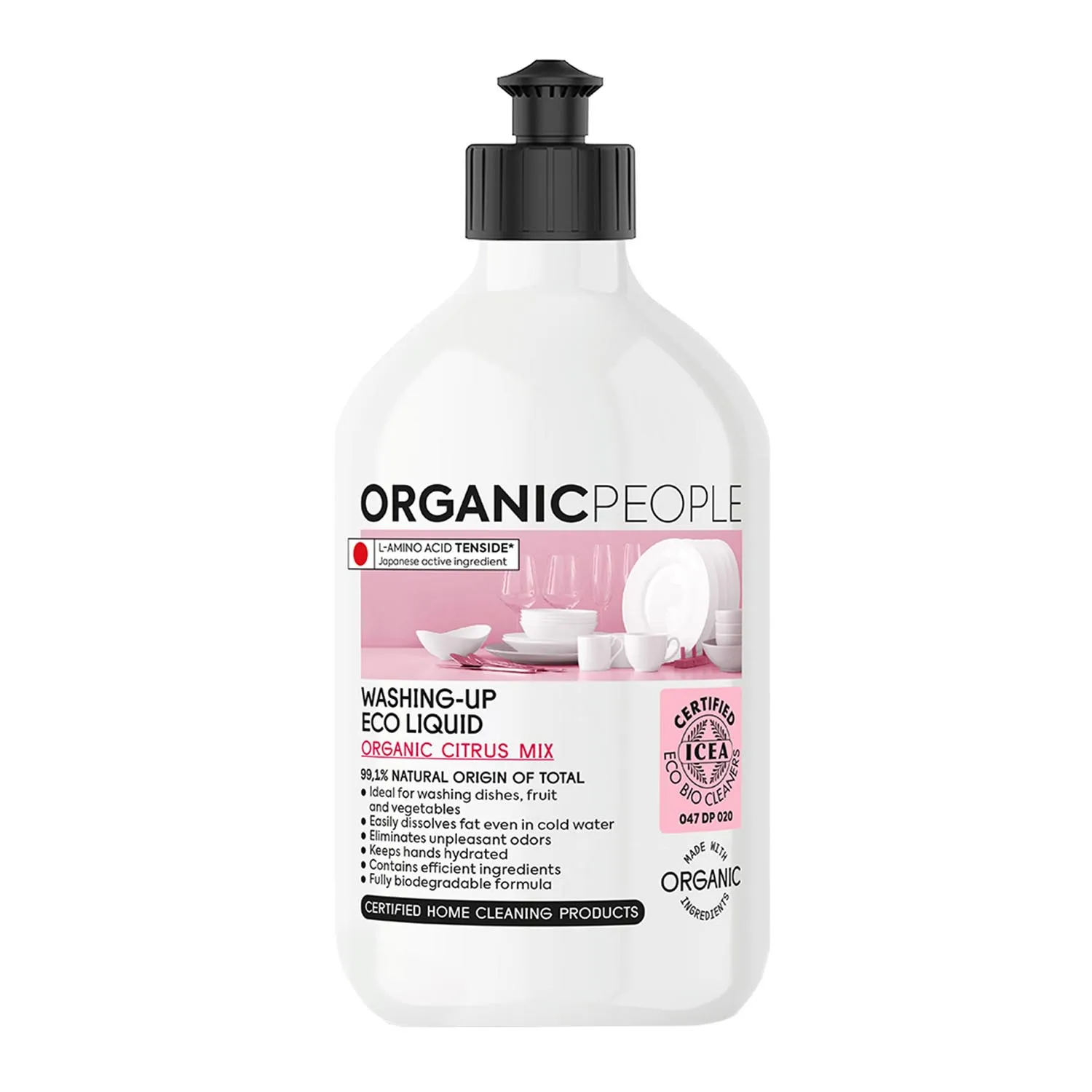 Organic People Detersivo ecologico per piatti al mix di agrumi biologici 200 ml