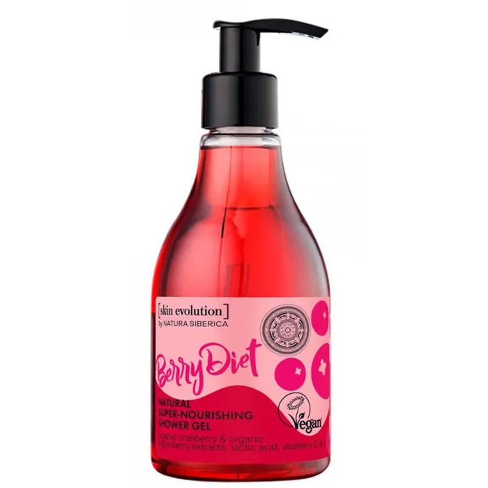 Natura Siberica Berry Diet Gel Doccia Naturale Super Nutriente 260ml
