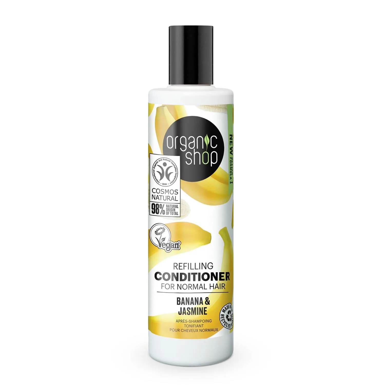 Organic Shop Banana Balsamo Ricaricabile per Capelli Normali 280ml