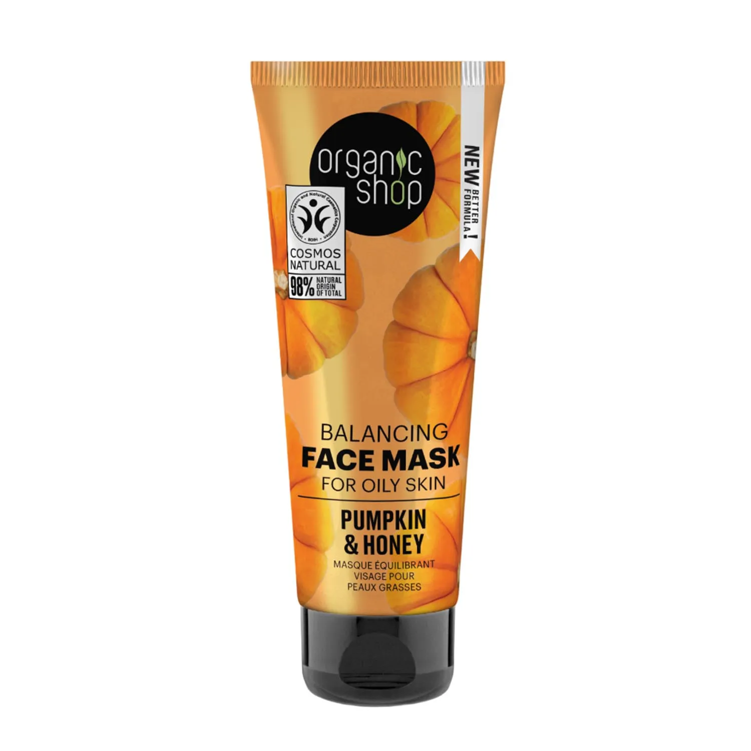 Maschera viso alla zucca Organic Shop per pelli grasse 75 ml
