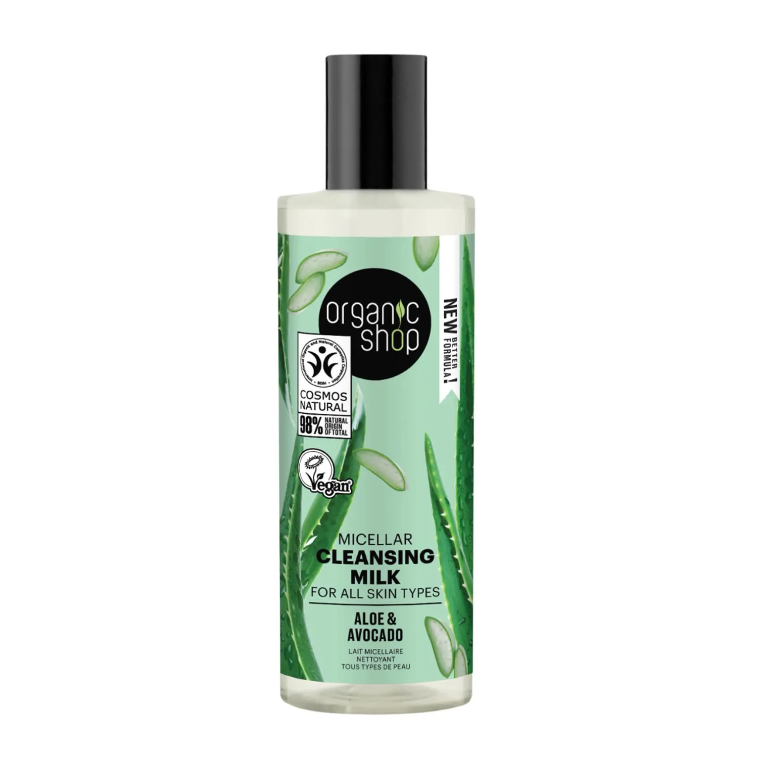 Latte detergente micellare all’aloe Organic Shop 150 ml