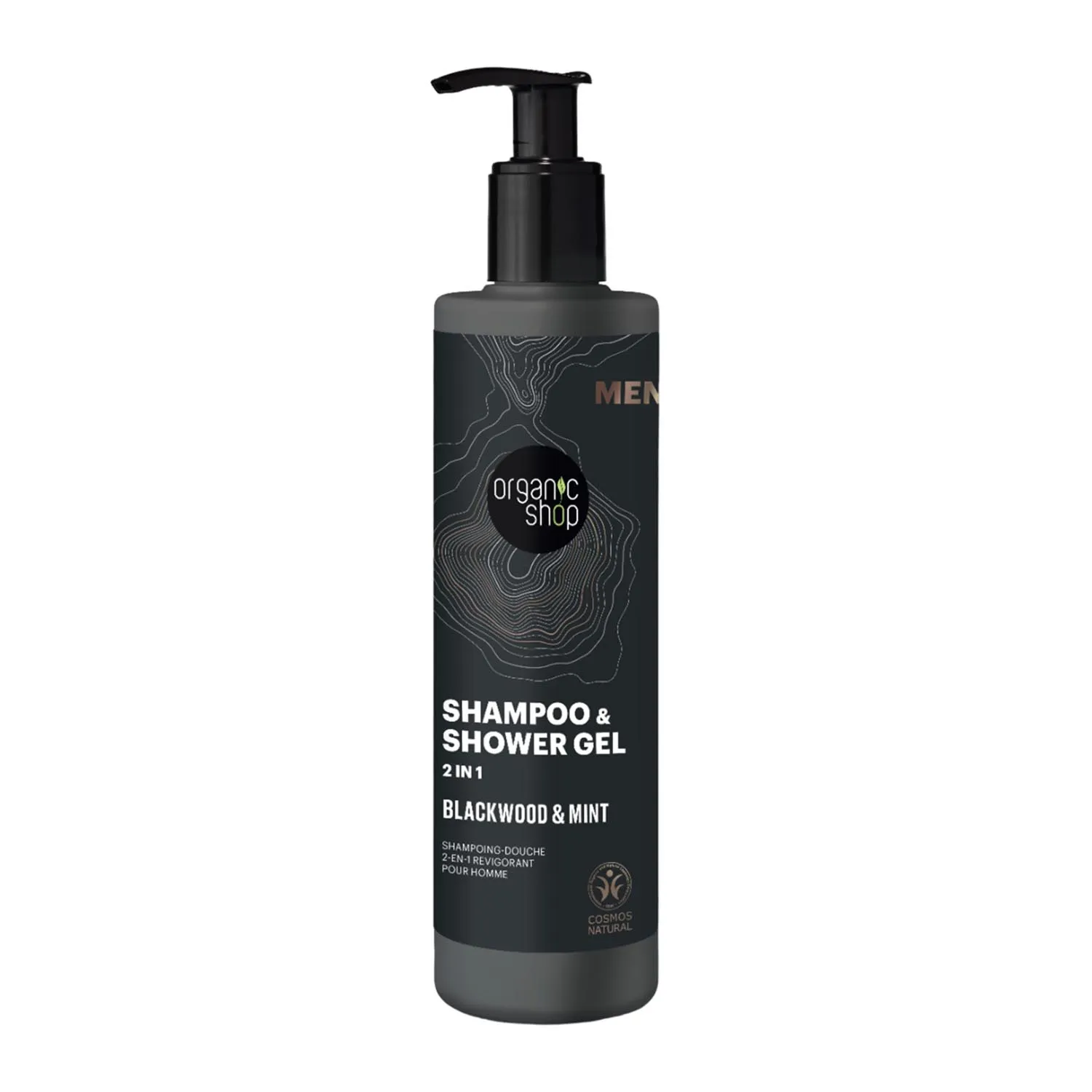 Organic Shop Men Blackwood Shampoo e Bagnoschiuma 2 in 1 280 ml