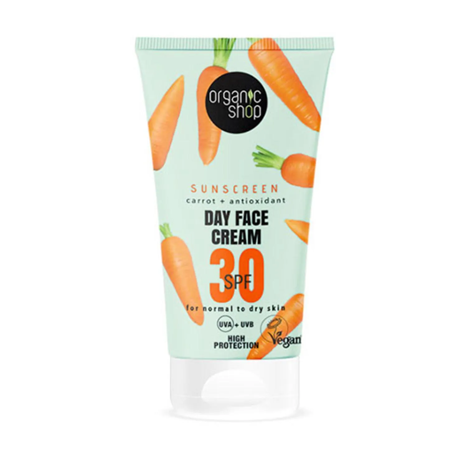 Organic Shop Crema Viso alla Carota Spf30 50 ml