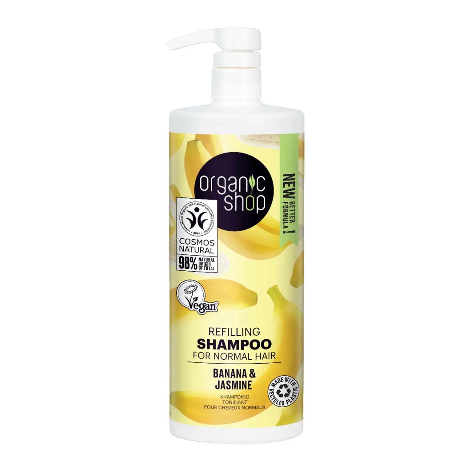 Shampoo ricarica Banana Organic Shop 1000ml