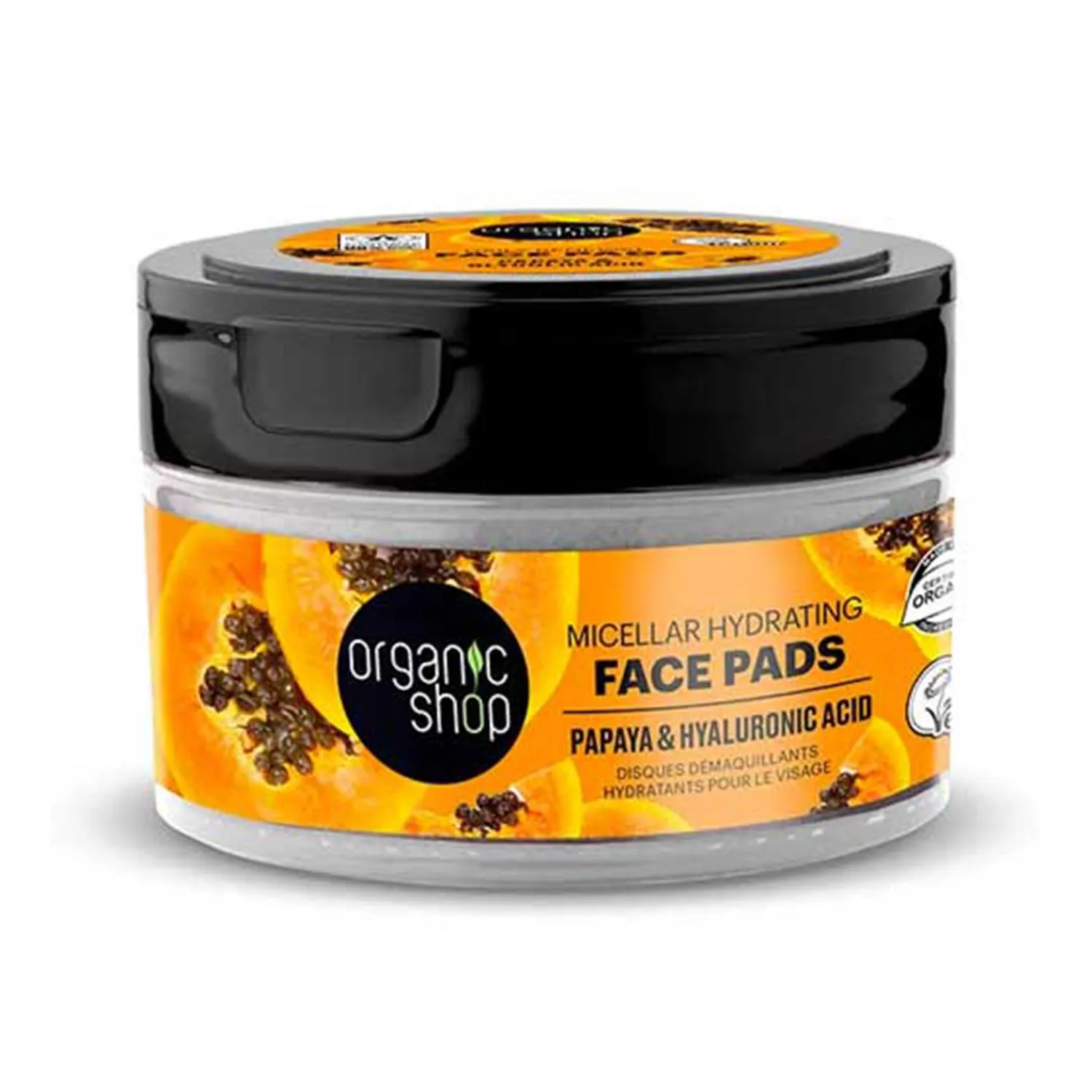 Organic Shop Papaya Micellar Moisturing Facial Pads 20 pezzi