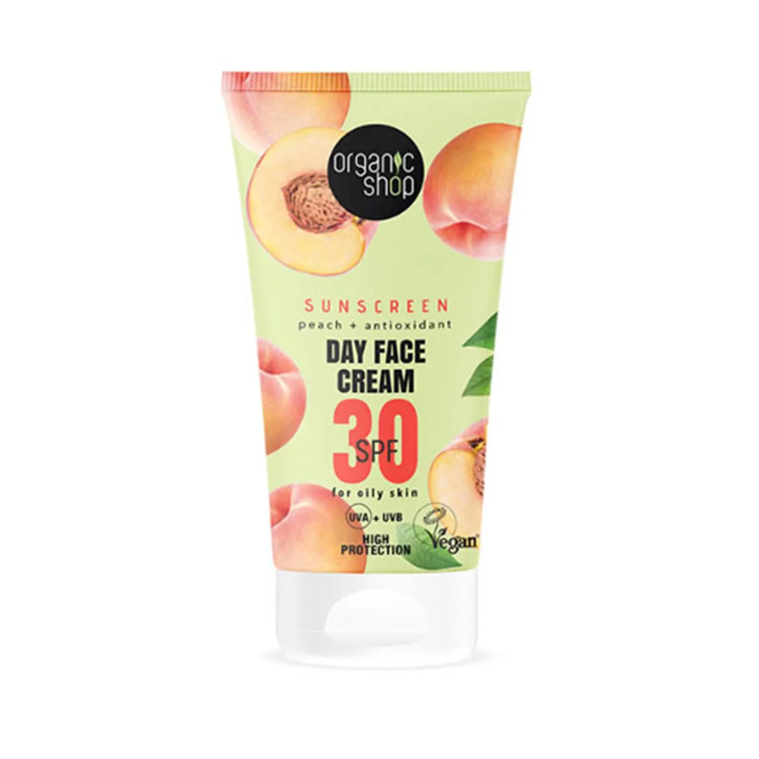 Organic Shop Crema Viso alla Pesca Spf30 50 ml