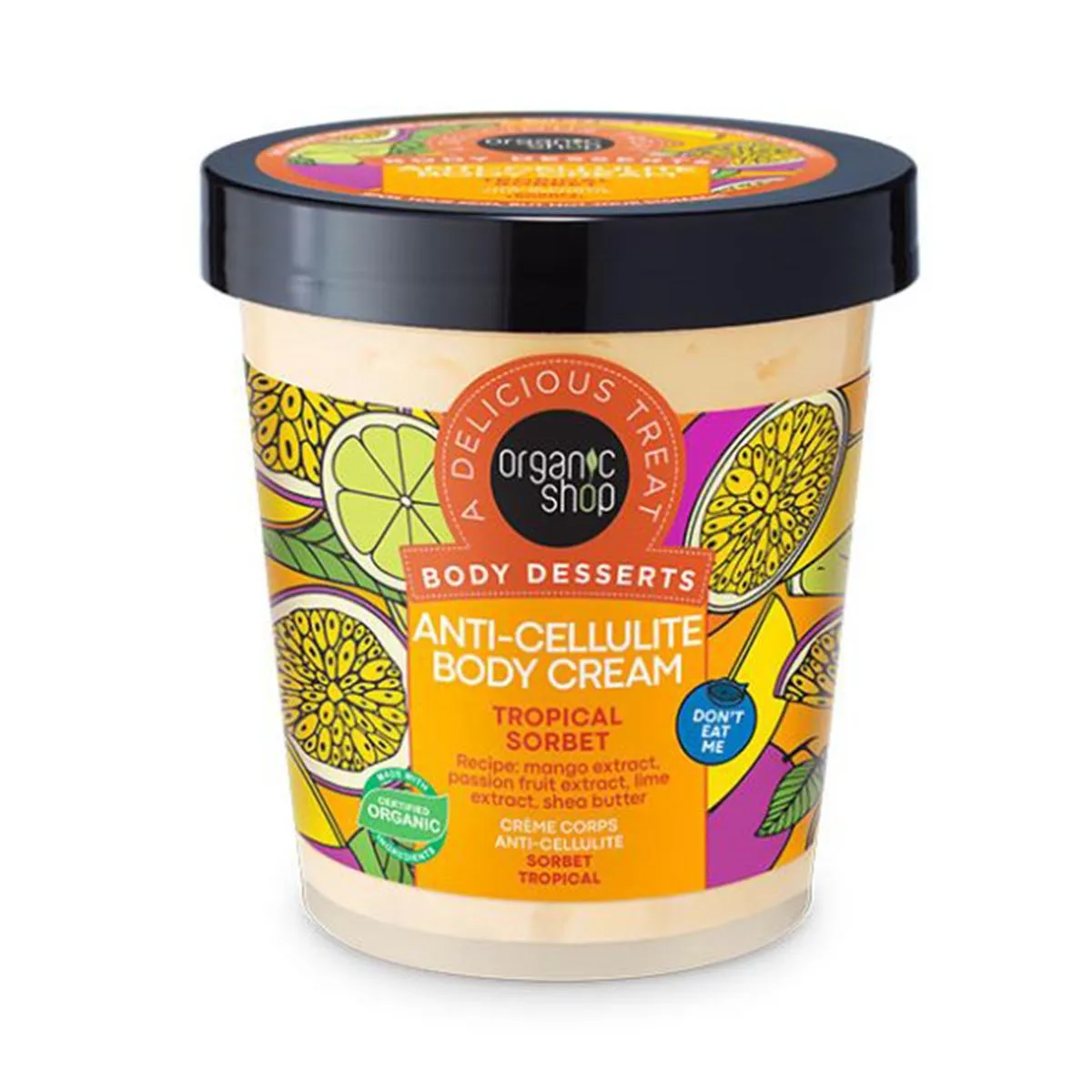 Organic Shop Crema Corporale Anticellulite Tropical Sorbet 450ml