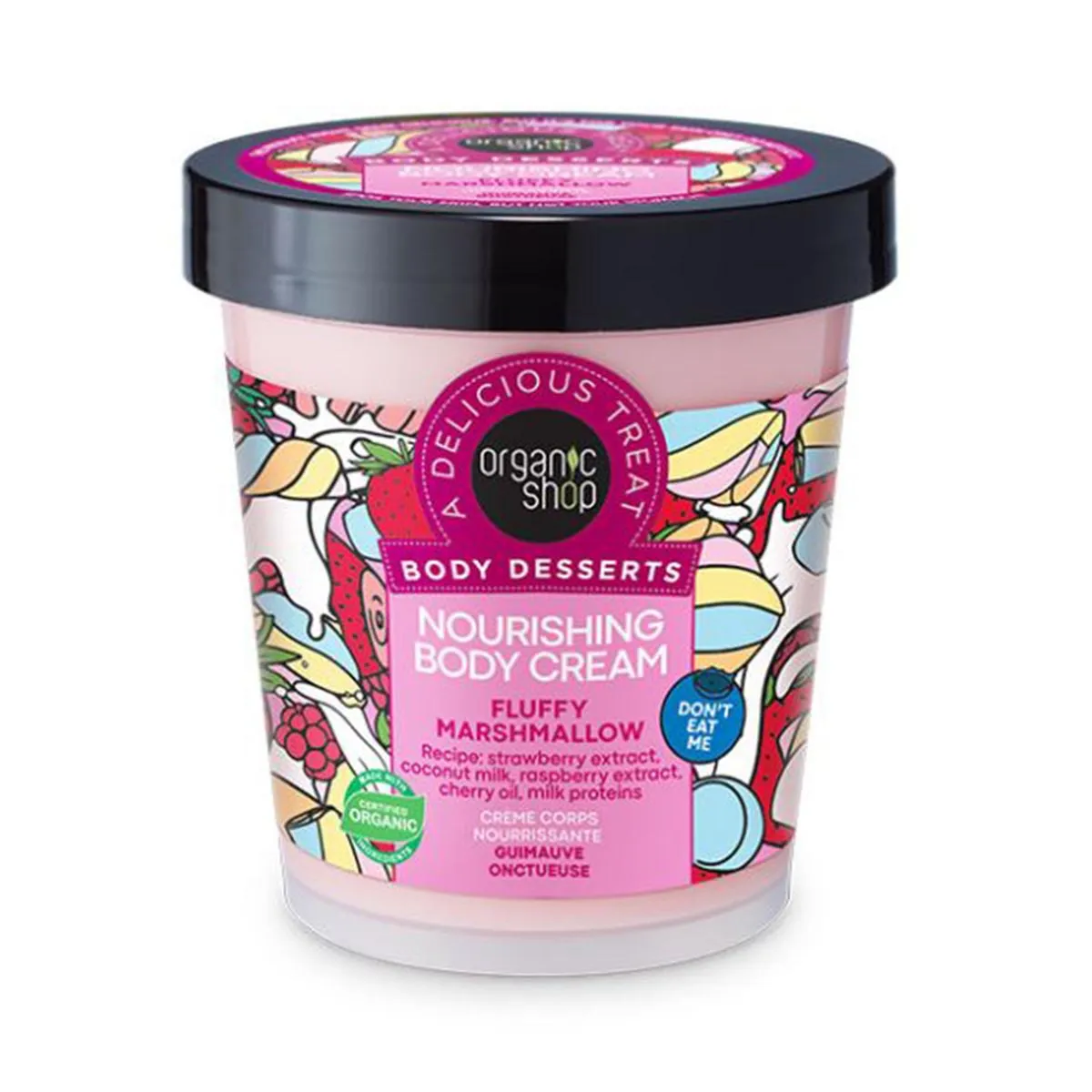 Organic Shop Crema Corporale Nutritiva Fluffy Marshmallow 450ml