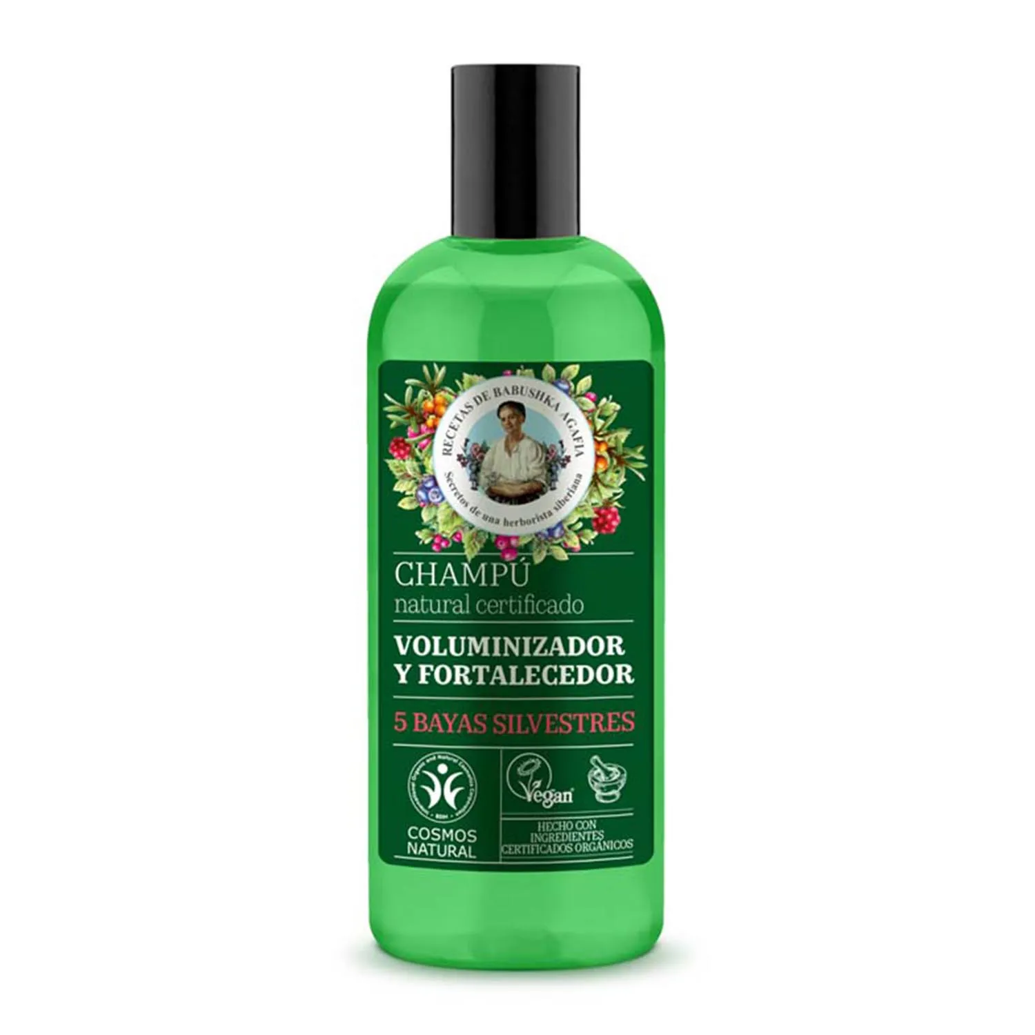 Shampoo volumizzante naturale Green Agafia 5 Wild Berries 260 ml