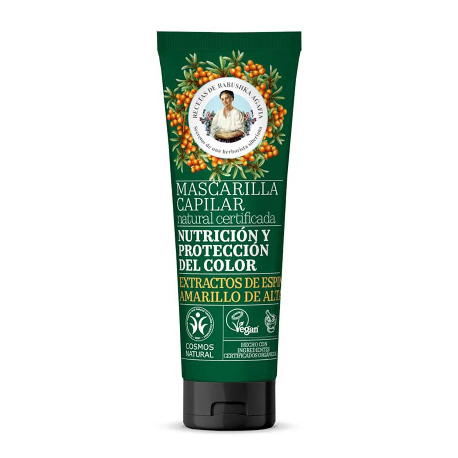 Maschera naturale per capelli con protezione del colore Green Agafia 200 ml