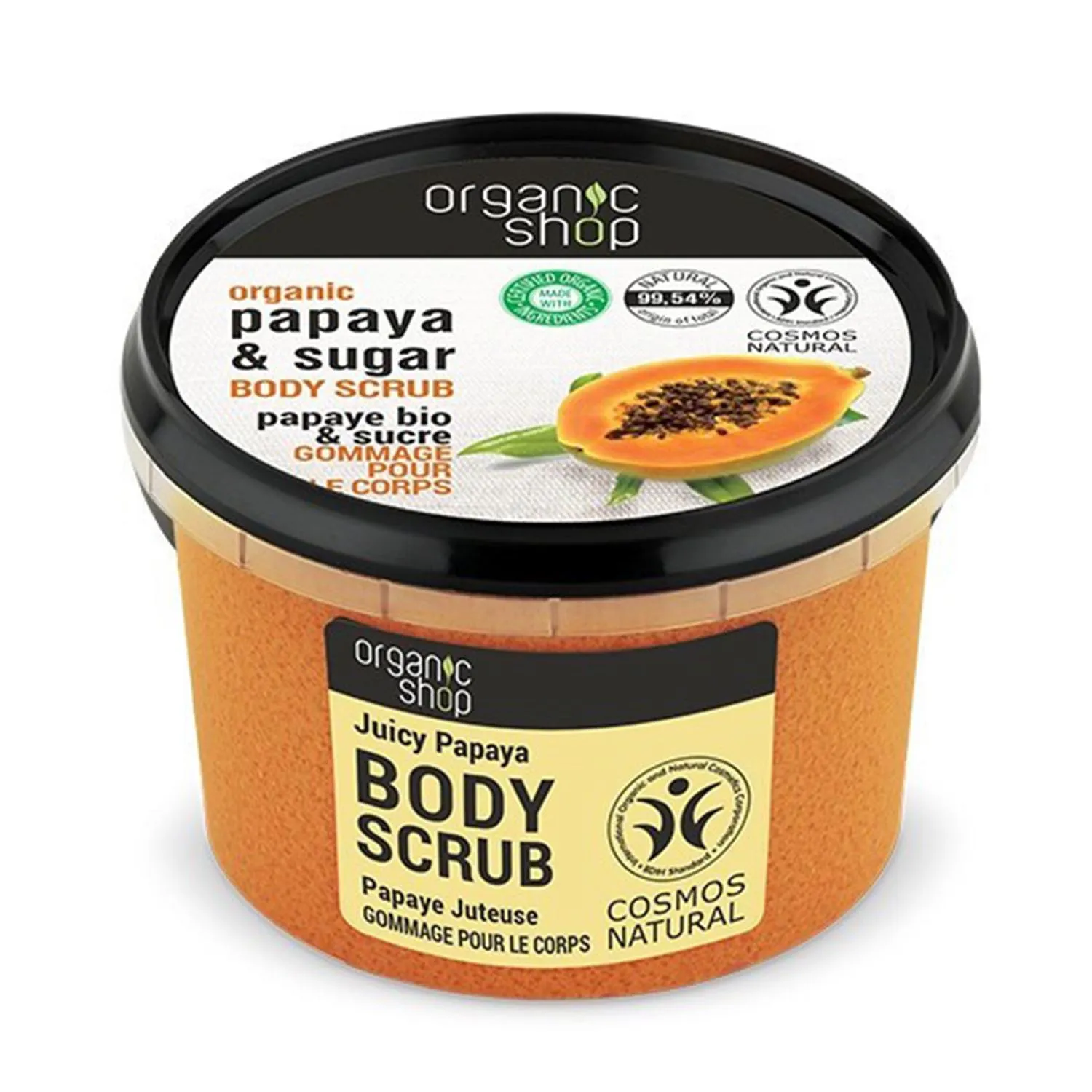 Organic Shop Scrub corpo alla papaya e zucchero 1 unità