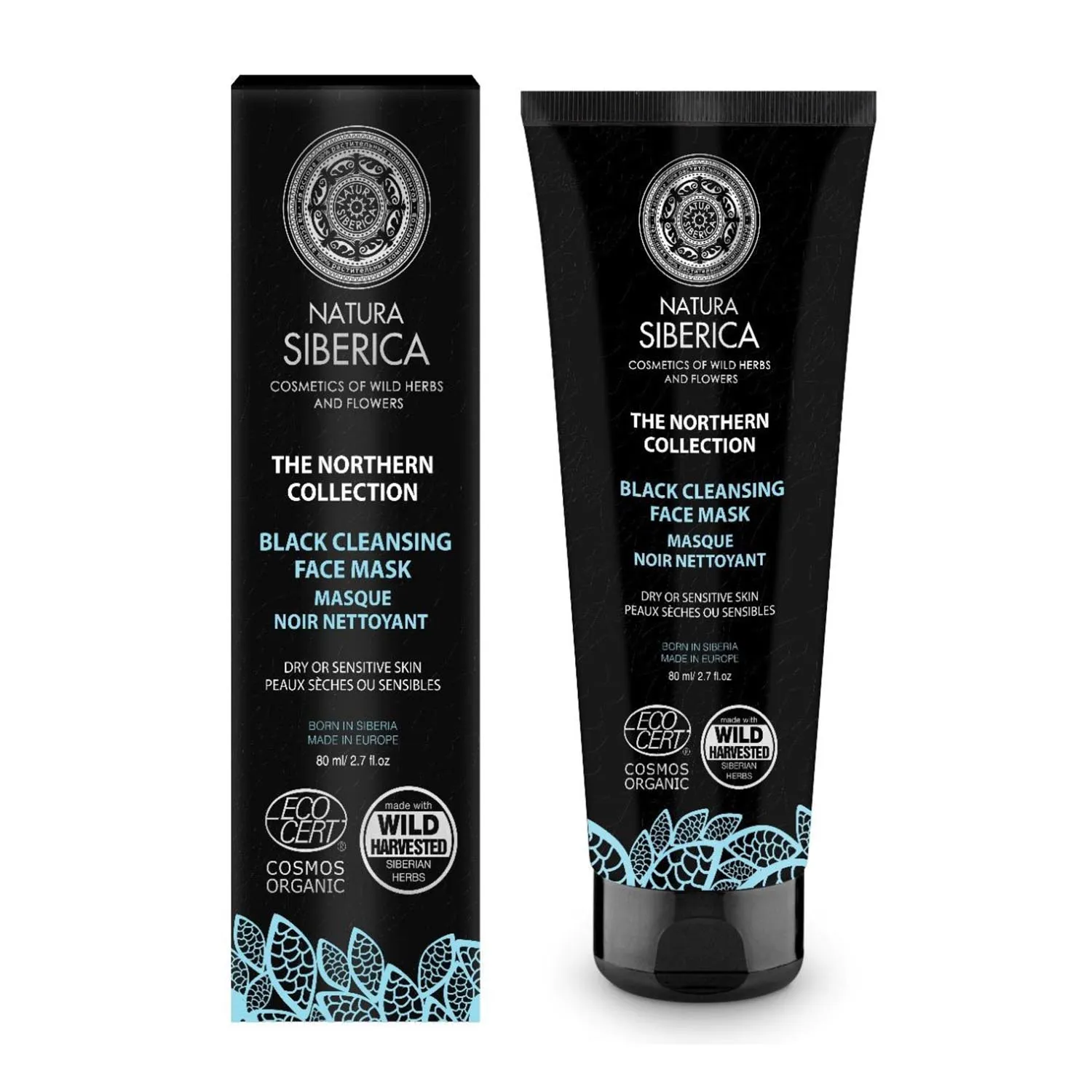 Natura Siberica The Northern Collection Maschera Viso Detergente Nera 60ml