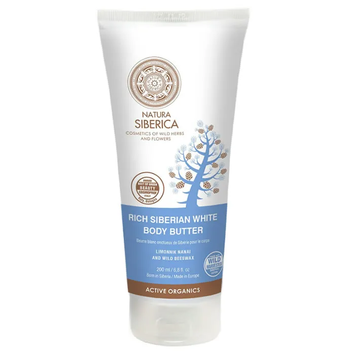 Natura Siberica Burro Corpo Bianco Siberiano Ricco 200ml