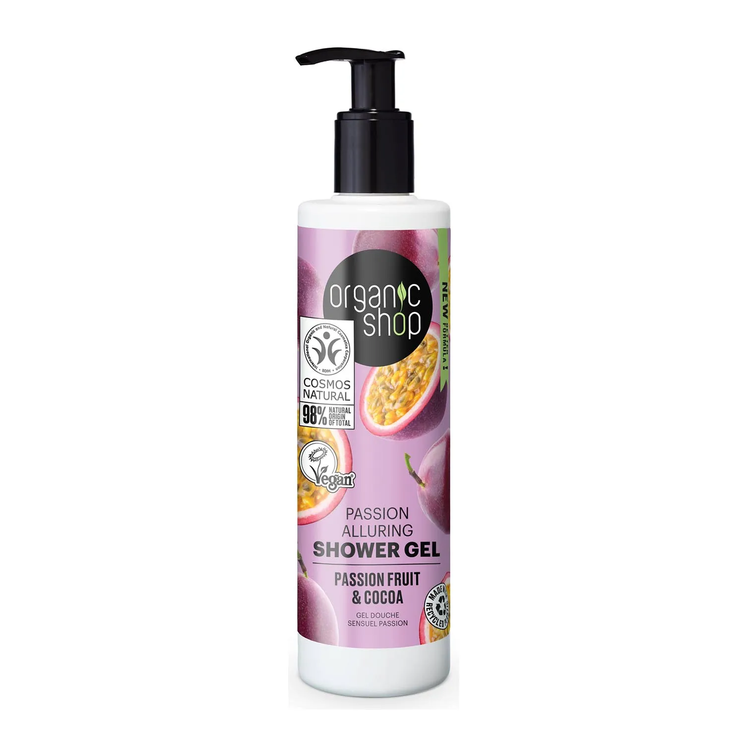Organic Shop Gel De Baño Alluring al Frutto della Passione 280ml