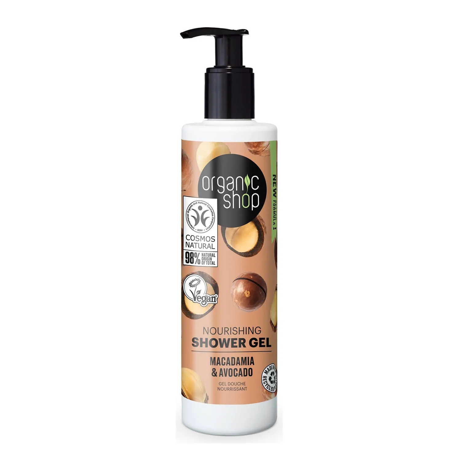 Organic Shop Gel da bagno Macadamia e Avocado 280 ml
