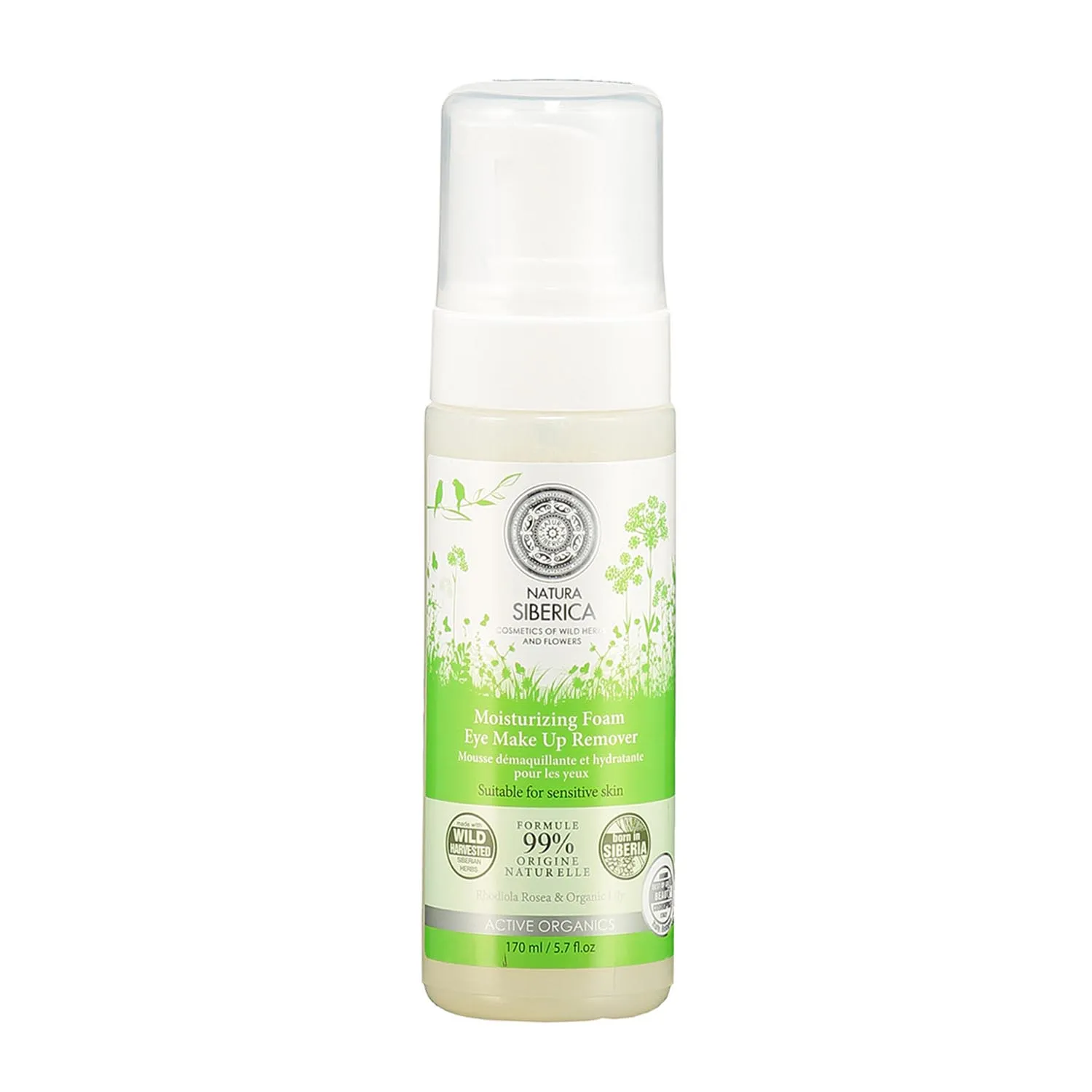 Natura Siberica Schiuma Struccante Idratante per Pelli Sensibili 170ml