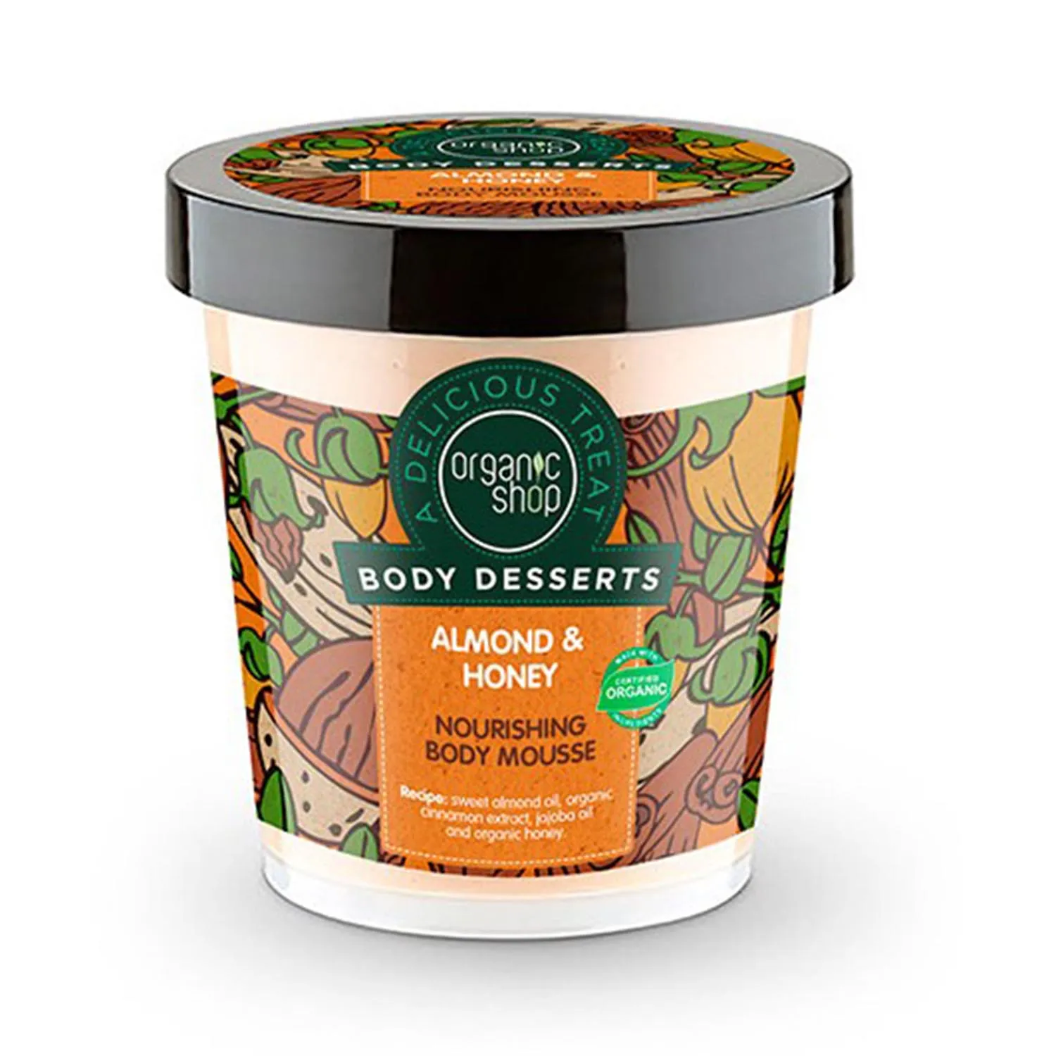 Organic Shop Almond Honey Espuma Corporal Nutriente 1un