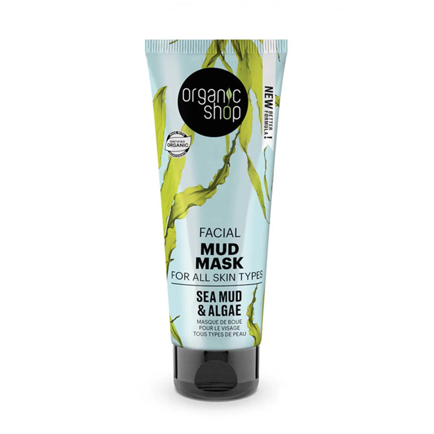 Maschera viso al fango marino Organic Shop per tutti i tipi di pelle 75 ml